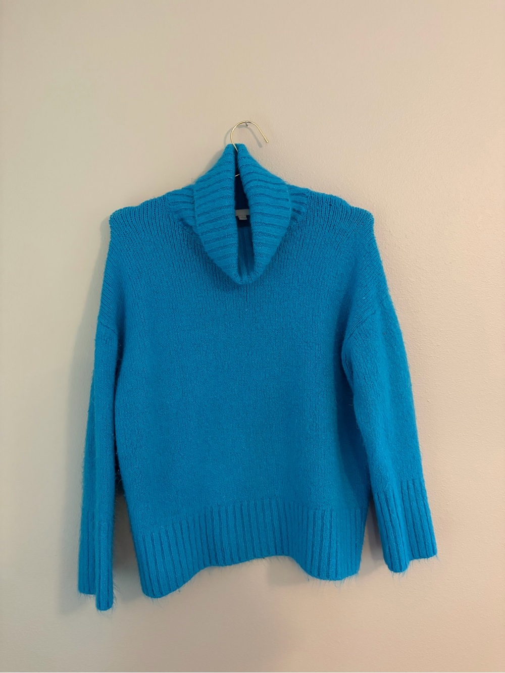Gianni Bini Bright Blue Cowl Neck Sweater